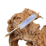 BOJIU Natural Stone Gold-color Open Cuff Bangles For Women Boho