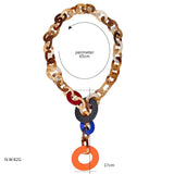 BOJIU Long Chain Necklaces Women Boho Turtle Acrylic Necklaces NK1006