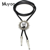 Vintage Frankenstein & Bride Halloween Movies Characters Bolo Tie Pendant