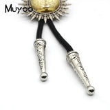 Vintage Frankenstein & Bride Halloween Movies Characters Bolo Tie Pendant