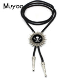 Skeleton Bolo Tie Rock Punk Skull Necktie Halloween Retro Men Jewelry