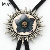 Skeleton Bolo Tie Rock Punk Skull Necktie Halloween Retro Men Jewelry