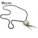 Skeleton Bolo Tie Rock Punk Skull Necktie Halloween Retro Men Jewelry