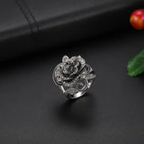 Vintage Rose Zircon Engagement Wedding Ring