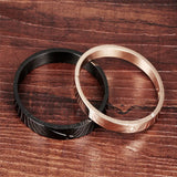Stainless Steel Cross Rosegold Bracelets For Couples
