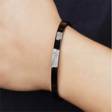 Stainless Steel Cross Rosegold Bracelets For Couples