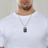 Men Chain Stainless Steel Silver Cross Necklace Long Pendant Choker