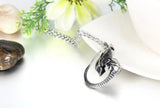 BONISKISS Men's Punk Pendant Necklace Stainless Steel Alien Dragon Biker Jewelry