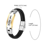 Personalized Stainless Steel Bracelets for Women and Men