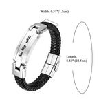 Personalized Stainless Steel Bracelets for Women and Men