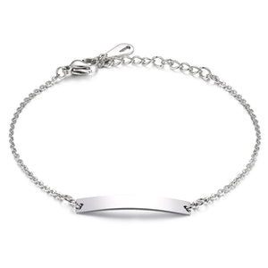 Custom Women's Stainless Steel Heart Pattern Bangle Bracelet
