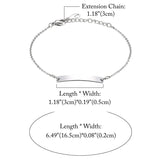 Custom Women's Stainless Steel Heart Pattern Bangle Bracelet