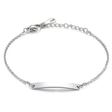 Custom Women's Stainless Steel Heart Pattern Bangle Bracelet