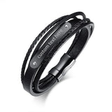 BONISKISS Men's Rope Chain Bracelet Stainless Steel Jewelry