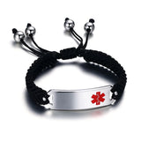Unisex Stainless Steel Medical Sign Bracelet
