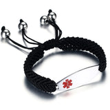 Unisex Stainless Steel Medical Sign Bracelet