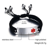 Unisex Stainless Steel Medical Sign Bracelet
