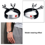Unisex Stainless Steel Medical Sign Bracelet