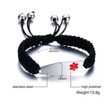 Unisex Stainless Steel Medical Sign Bracelet