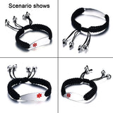 Unisex Stainless Steel Medical Sign Bracelet