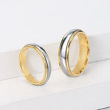 Tungsten Steel Ring Wedding Band 6mm 4mm Width