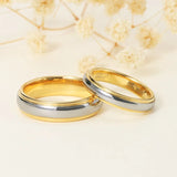 Tungsten Steel Ring Wedding Band 6mm 4mm Width