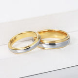 Tungsten Steel Ring Wedding Band 6mm 4mm Width