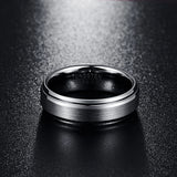 6mm Tungsten Carbide Men's Ring Brushed Finish Wedding Band Size 7-12