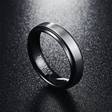 6mm Tungsten Carbide Men's Ring Brushed Finish Wedding Band Size 7-12