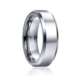 6mm Tungsten Carbide Classic Bevel Polished Ring