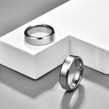 6mm Tungsten Carbide Classic Bevel Polished Ring