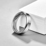6mm Tungsten Carbide Classic Bevel Polished Ring