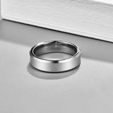 6mm Tungsten Carbide Classic Bevel Polished Ring