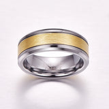 8mm Tungsten Carbide Wedding Band Men Ring