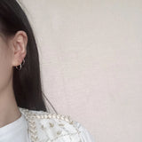 925 Silver Circle Hoop Earrings Sterling Fine Jewelry