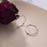 925 Silver Circle Hoop Earrings Sterling Fine Jewelry