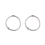 925 Silver Circle Hoop Earrings Sterling Fine Jewelry