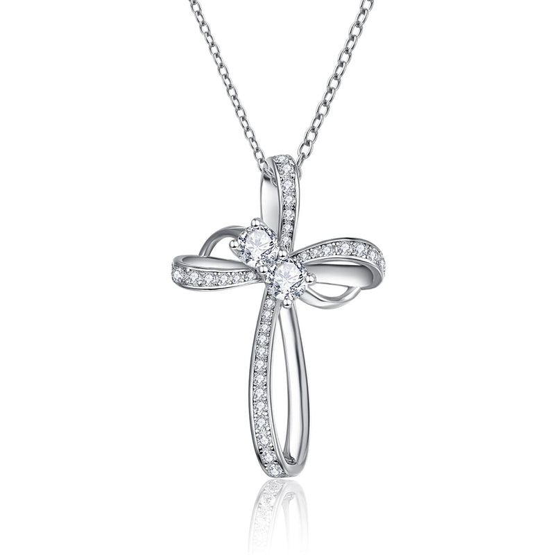 BONLAVIE 925 Silver Heart Pendant Necklace