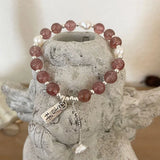 925 Silver Chinese Characters Hand-elastic Rope Bracelet