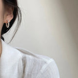 925 Sterling Silver Broken Silver Earrings Female Earrings Women Jewelry