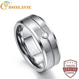 Men's 8mm Tungsten Carbide Wedding Band Ring