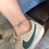 Sterling Silver Daisy Chains Anklet Retro Style Fine Jewelry