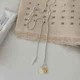 Smiling Face Round Pendant Necklace S925 Sterling Silver