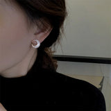 925 Silver Crescent Shell Earrings Moon Earrings for Women