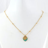 316L Stainless Steel Heart Charm Necklace Set