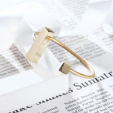 Geometric Rhombus Stainless Steel Cuff Bracelet Women's Wedding Gift