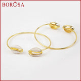 Natural Sea Cowrie Shell Bangle Double Shell for Women Gems G1283
