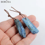 Natural Long Kyanite Stone Beads Rough Kyanite Charms for Jewelry Making