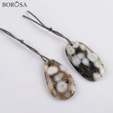 Natural Ocean Jaspers Stone Beads for Jewelry Making Pendant Bead WX1563