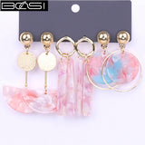 BOSI acrylic drop earrings set for women
